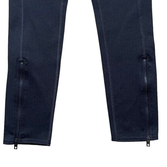 Rag & Bone The Lawson Leggings size Small Black Chevron Zippered Pull On - Picture 5 of 9